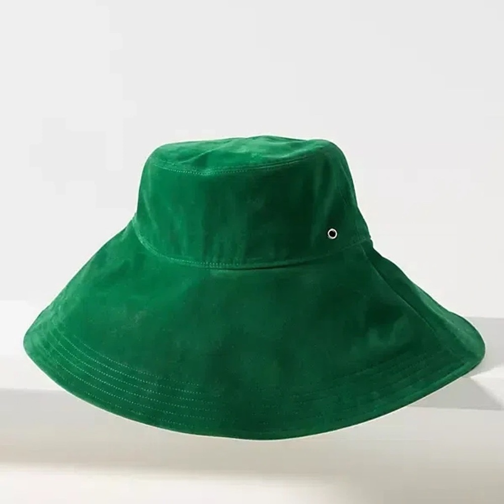 NWT Anthropologie Wyeth Waterproof Bucket Hat Green